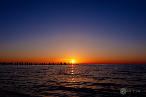 Sonnenuntergang Zingst - Seebrücke