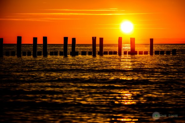 Sonnenuntergang Zingst - Seebrücke