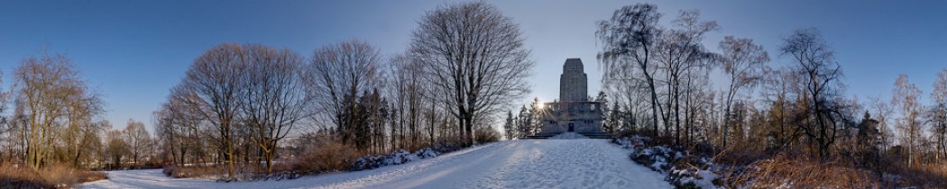 Kleiner Spaziergang am verschneiten Bismarckturm